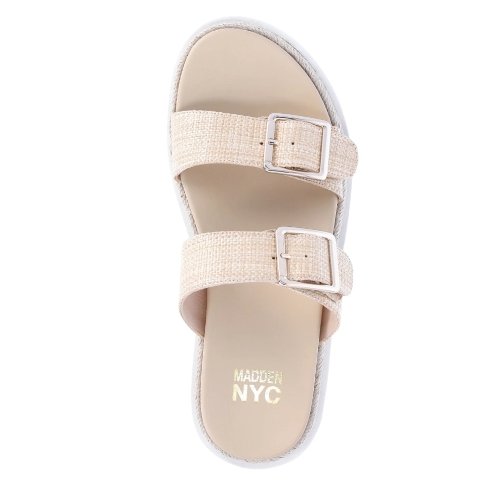 Madden NYC Women’s Flatform Two Strap Sandals